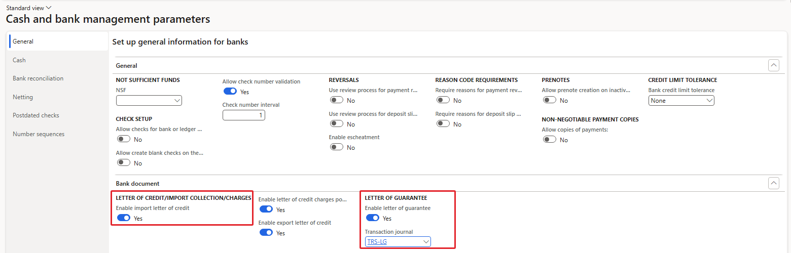 Figure 2.4 – Bank document switches after the change
