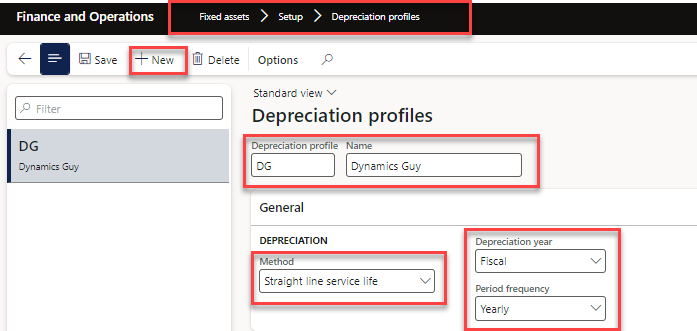 After you set up depreciation profiles, you must create the required books for your assets.