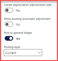 Calculate positive depreciation.