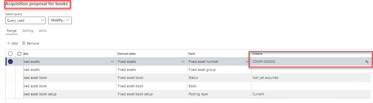 Verify that the transaction lines are created.