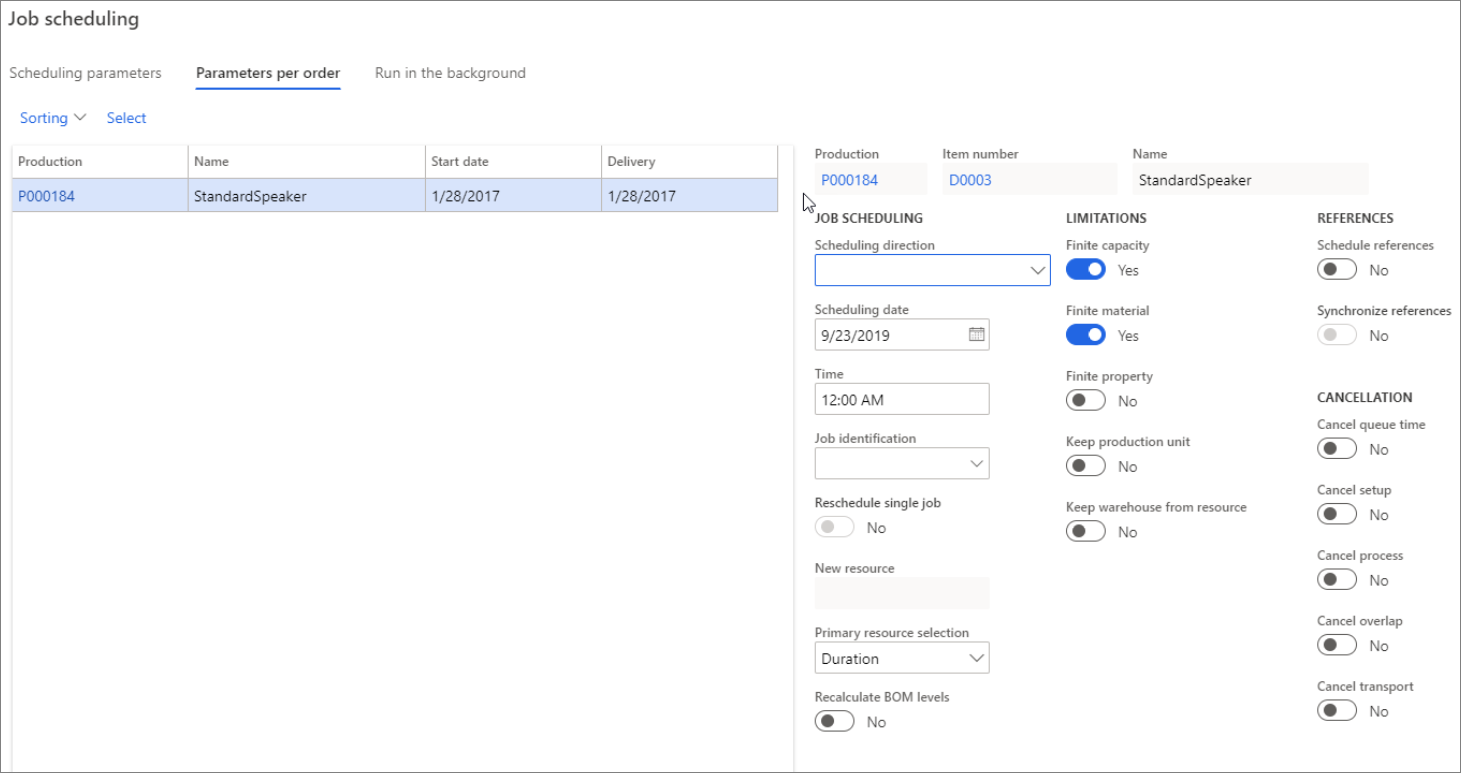 Additional considerations when you are running job scheduling: