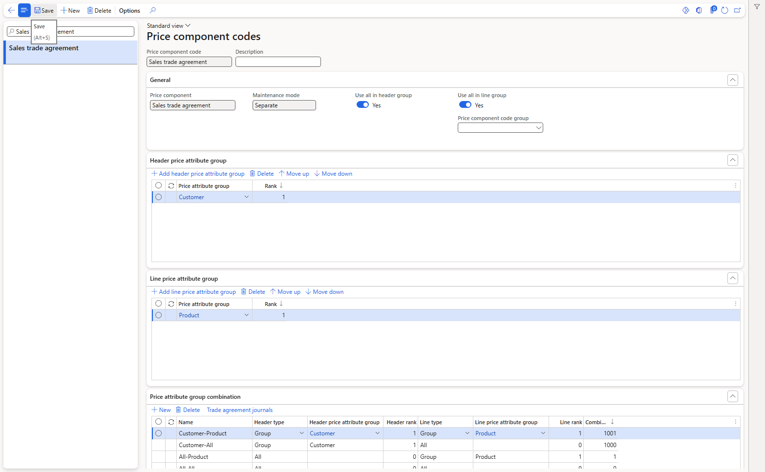 Sales trade agreement before our change