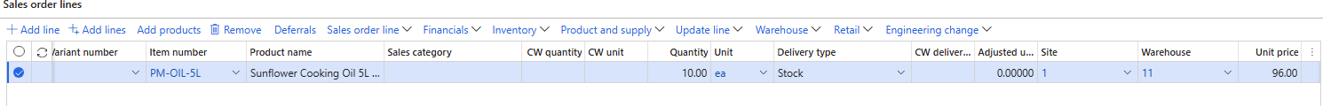The oil at 96.00