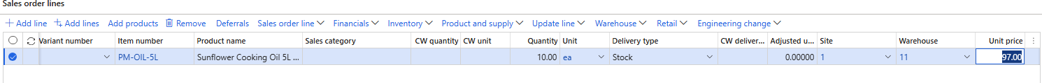 The oil at 97.00