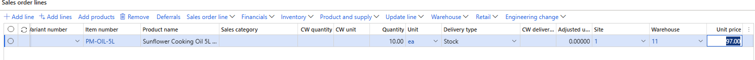 The oil at 97.00 after the swap