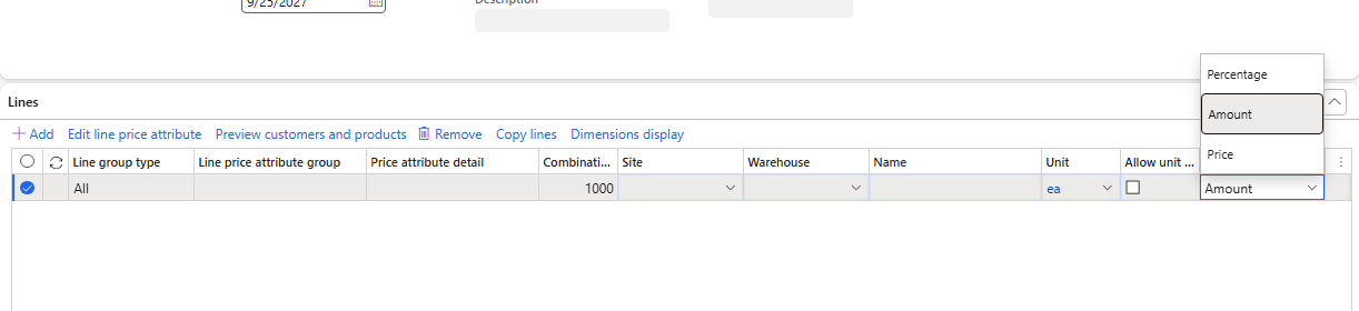 Calculation type values